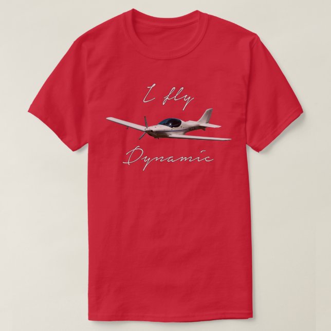 Camiseta Vuelo pilotos de aviadores de microluz dinámicos W (Diseño del anverso)