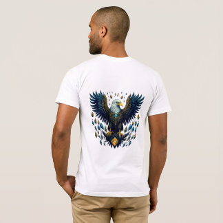 Camiseta Vuelo radiante: Tee Emblem De Águila Cristal