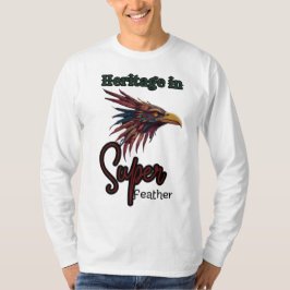 Camiseta Vuelo sagrado: Cara de pájaro nativo americano en