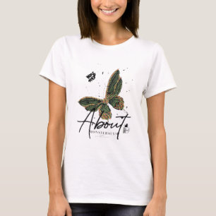 Camiseta “Vuelo Verde” “Mariposa Botánica” “Latido Esmerald