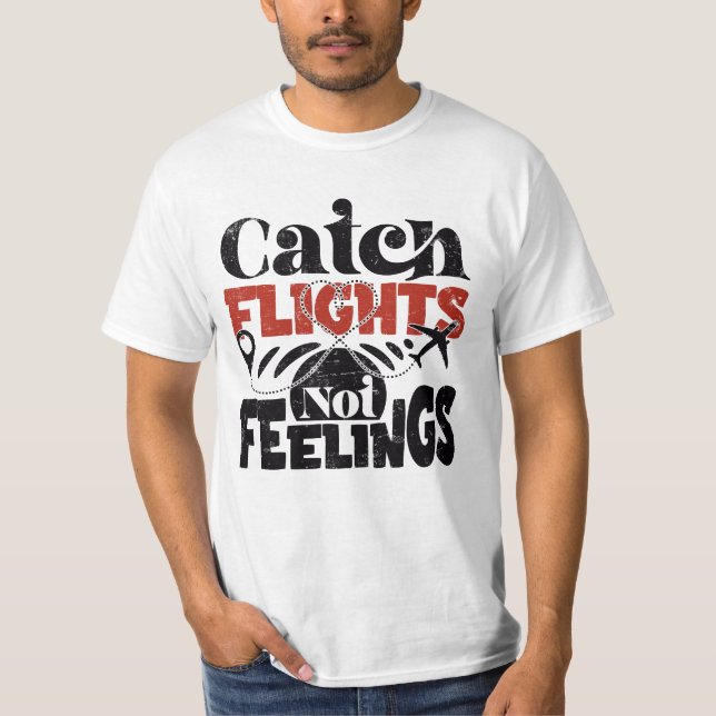 Camiseta vuelos de captura no sentimientos (Anverso)