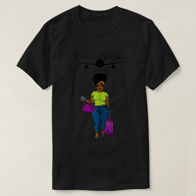 Camiseta Vuelos de captura que no se sienten viajando por l (Diseño del anverso)