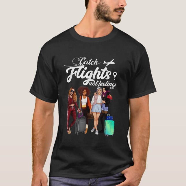 Camiseta Vuelos de captura sin sentimientos para Chicas y m (Anverso)