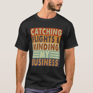 Camiseta Vuelos de captura y minería en mi Vintage de negoc