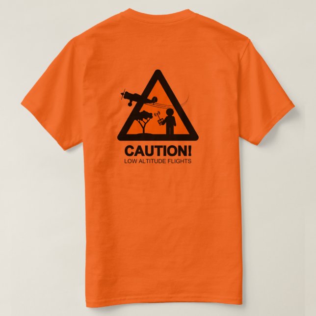 Camiseta Vuelos de la baja altitud (traseros) (Reverso del diseño)