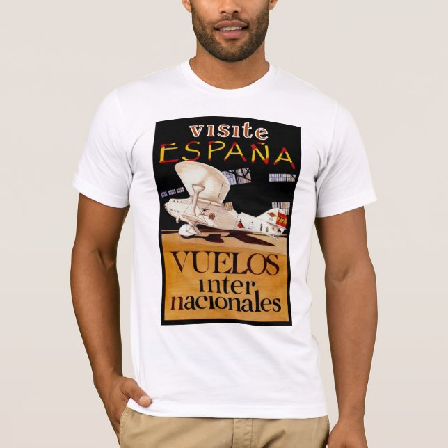 Camiseta ~ Vuelos Internacionales de Visite Espana (Anverso)