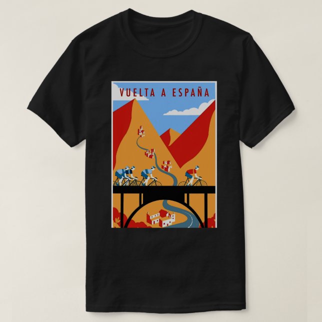 CAMISETA VUELTA A ESPANA VINTAGE BICICLETA (Diseño del anverso)