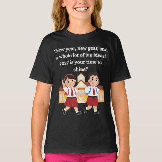 Camiseta Vuelta al cole 2027 Motivación para niños