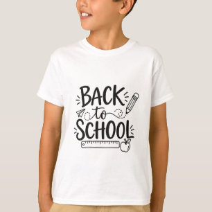 Camiseta Vuelta al cole Material Escolar Mínimo Regla de Lá