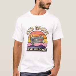 Camiseta Vuelta al cole nivel 2º grado desbloqueado chico j