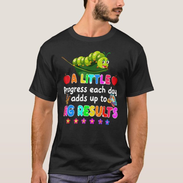 Camiseta Vuelta al cole Un pequeño progreso cada día Hambri (Anverso)