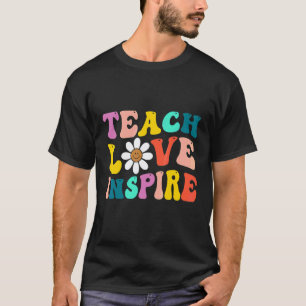 Camiseta Vuelta Al Colegio Enseña Amor Inspira Retro Profes