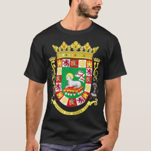 Camiseta VUELTA Y VUELTA A Puerto Rico Escudo de armas 