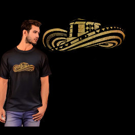 Camiseta Vueltiao al Sombrero Colombiano en Hoja de Oro