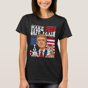 Camiseta Vuelva a poner a los animales de compañía a salvo