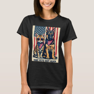 Camiseta Vuelva a poner a los animales de compañía a salvo 