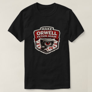 CAMISETA VUELVA A SER FICCIÓN ORWELL