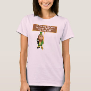 Camiseta Vuelva por favor al irlandés barra-divertido