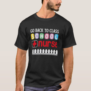 Camiseta Vuelve a clase Enfermera escolar primer día de esc