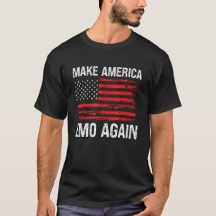 Camiseta Vuelve a hacer América Emo de nuevo Bandera de EE.