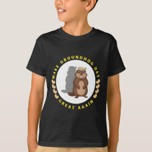 Camiseta Vuelve a hacer genial el día de la marmota Funny S