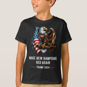 Camiseta Vuelve a hacer Nueva York Rojo Otra Vez Águila Rep