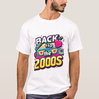 Camiseta Vuelve al diseño retro vintage de los 2000 tema fi
