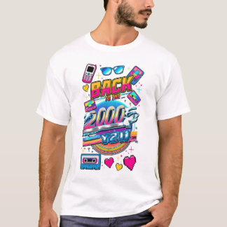 Camiseta Vuelve al diseño retro vintage de los años 2000 Fi