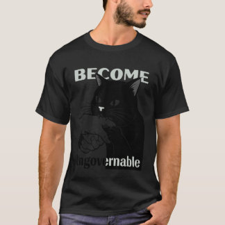 Camiseta Vuélvete Ingobernable - Gato Negro Mordiendo Mano