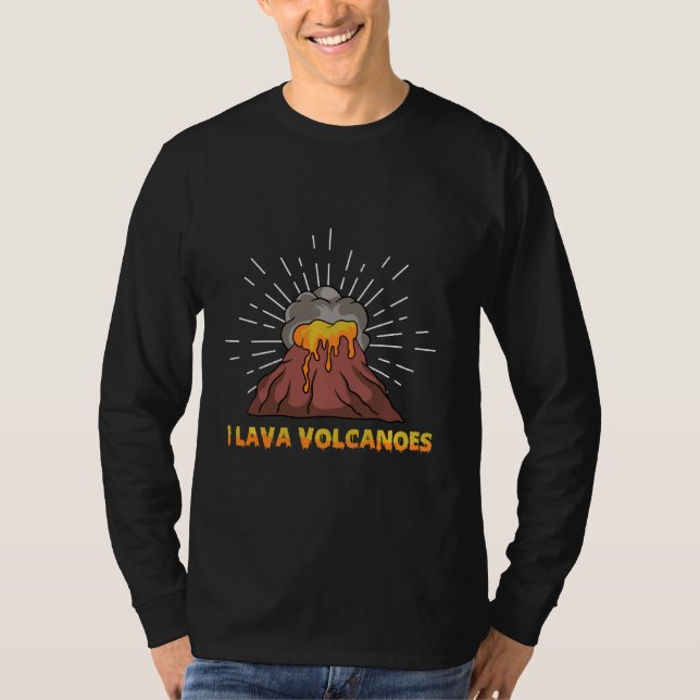 Camiseta Vulkan Outbreak Mountain Eruption Geology Lava (Anverso)