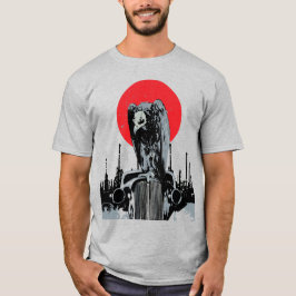 Camiseta Vulnerabilidad en coche vintage con sol rojo