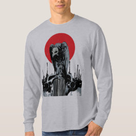 Camiseta Vulnerabilidad en coche vintage con sol rojo