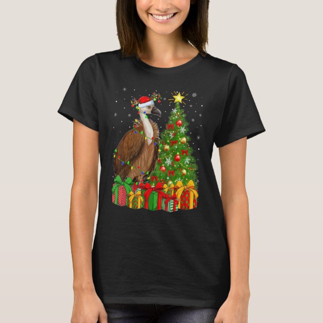 Camiseta Vulture Bird   Xmas Holiday Santa Vulture Christma (Anverso)