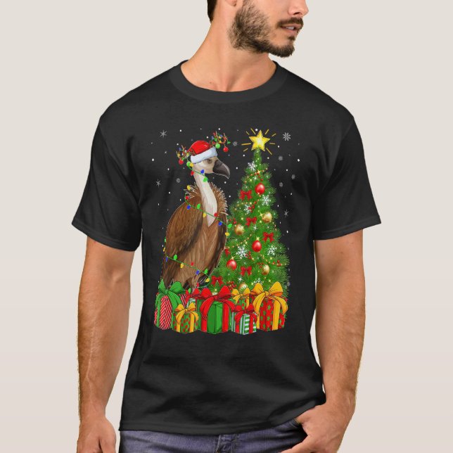 Camiseta Vulture Bird   Xmas Holiday Santa Vulture Christma (Anverso)