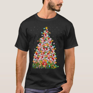 Camiseta Vulture   Xmas Lights Santa Vulture Christmas Tree