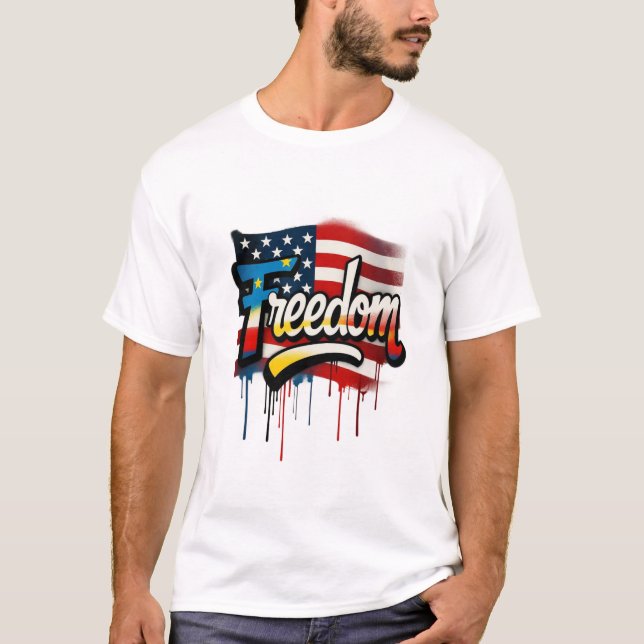 Camiseta Vushii American Freedom Graphic Tee (Anverso)