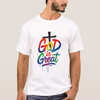 Camiseta Vushii Dios es Grande Gráfico