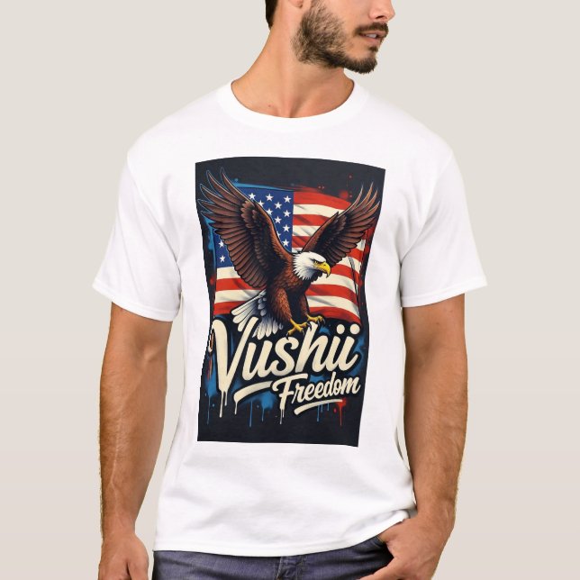 Camiseta Vushii Eagle Freedom Graphic  (Anverso)