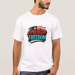 Camiseta Vushii Gráfico de la Libertad Americana 