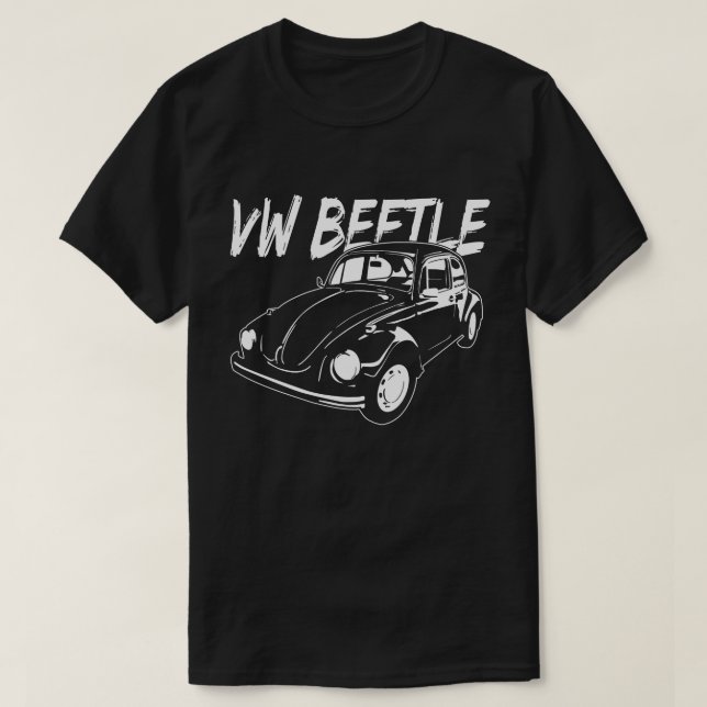Camiseta VW Beetle (1950 a 1979 Volkswagen Beetle) 1 (Diseño del anverso)