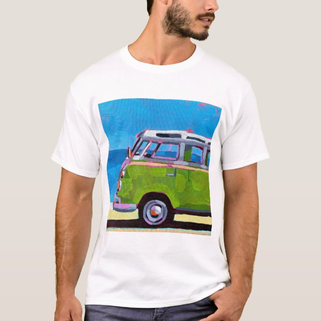 Camiseta VW Van Painting - Gift for VW Van Enthusiasts (Anverso)