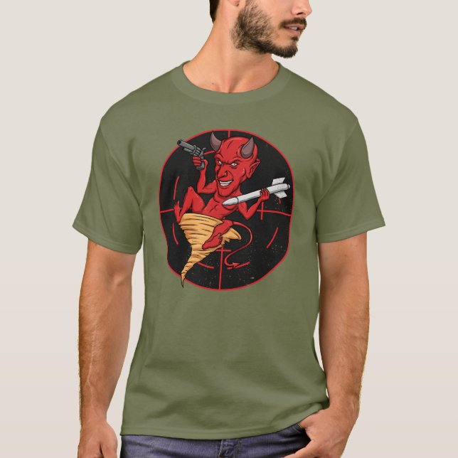 Camiseta VX31 Dust Devils Fighter Squadron Parche Vintage (Anverso)