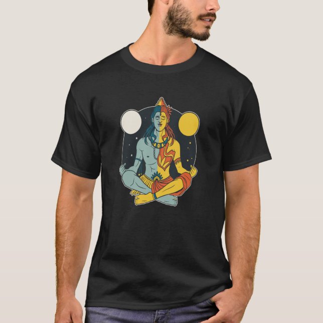 Camiseta VXL India Proud God Hindi Sikh Moon Hindus Shiva M (Anverso)