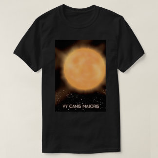 Camiseta VY Canis Majoris poster de arte espacial Sun.