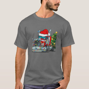 Camiseta W4mo Camión de Santa Camionero Pijama de Navidad A