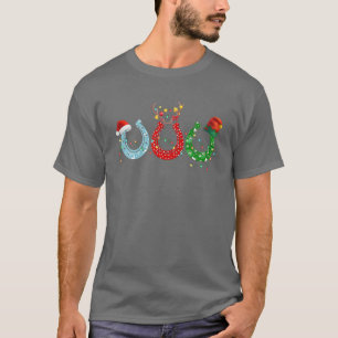 Camiseta W4yp Calzado de caballos Santa Hat Navidades Feliz