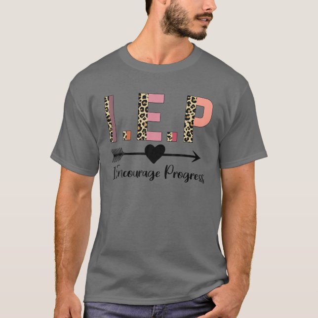 Camiseta W6rb Leopard IEP Yo incentivo el progreso del prof (Anverso)