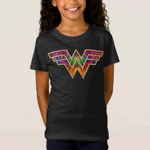 Camiseta W84 Logo de Wonwoman Kaleidoscope