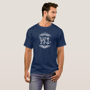 Camiseta W+Ancla = Wanker - grandes palabras de argot