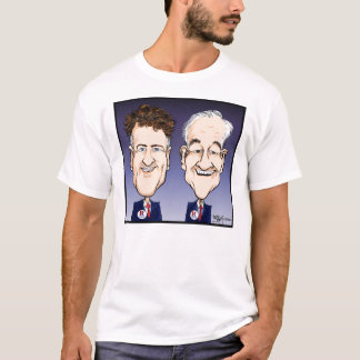Camiseta w/b de Ron y de Paul del rand